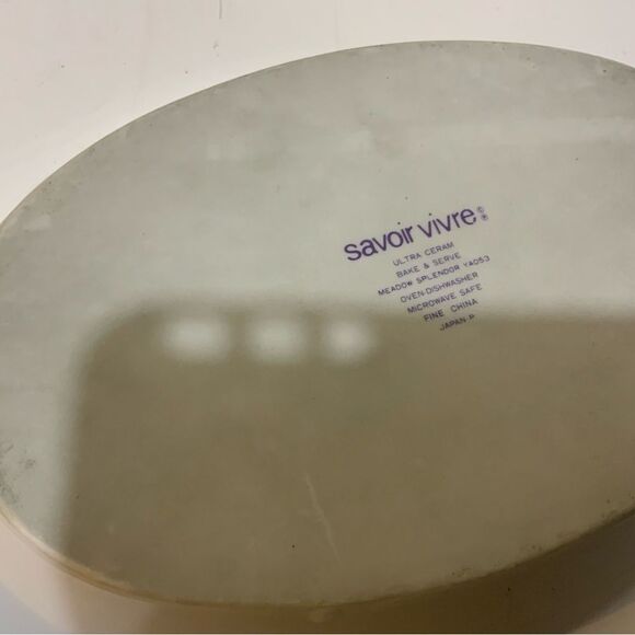 Lot 3 Dish Bake & Serve Casserole Savoir Vivre Ceramic "Meadow Splendor" G26 - Picture 3 of 8